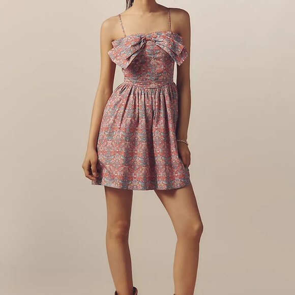 Love The Label Dolcia Sleeveless Bow A-Line Mini Dress M - Picture 5 of 6